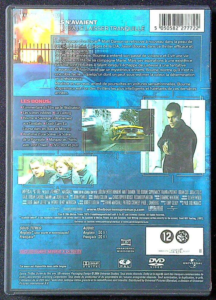 Dvd – La Mort dans la Peau – Divertissement – Thriller