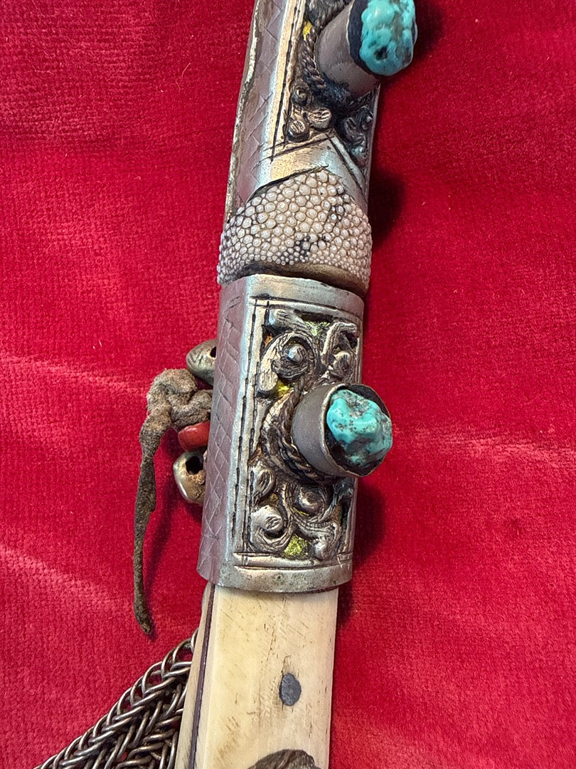 Poignard – Artisanal – Collection – Turquoise et argent
