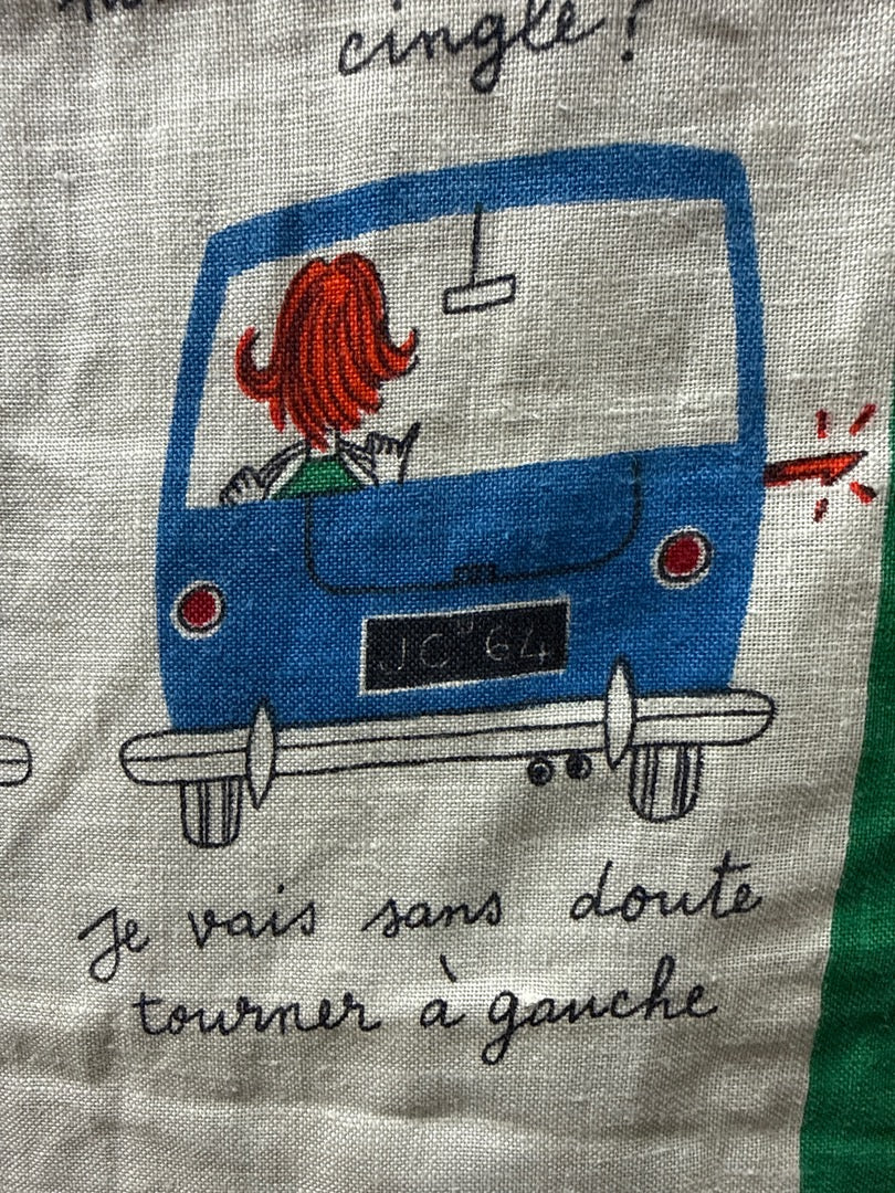 Torchon Jacques Charmoz – Code de la route au féminin