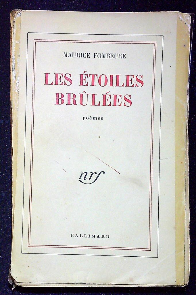 Livre Maurice Fombeure – Gallimard – Littérature – Édition 1950