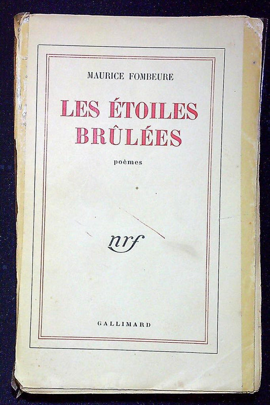 Livre Maurice Fombeure – Gallimard – Littérature – Édition 1950