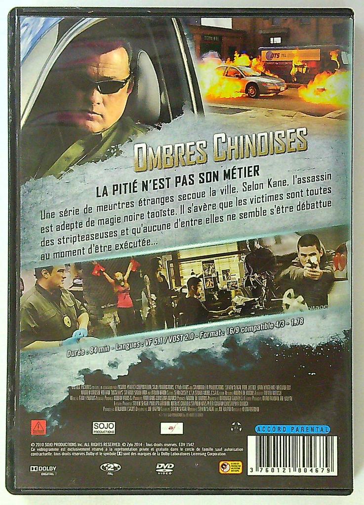 dvd Steven Seagal Ombres Chinoises Collection True Justice