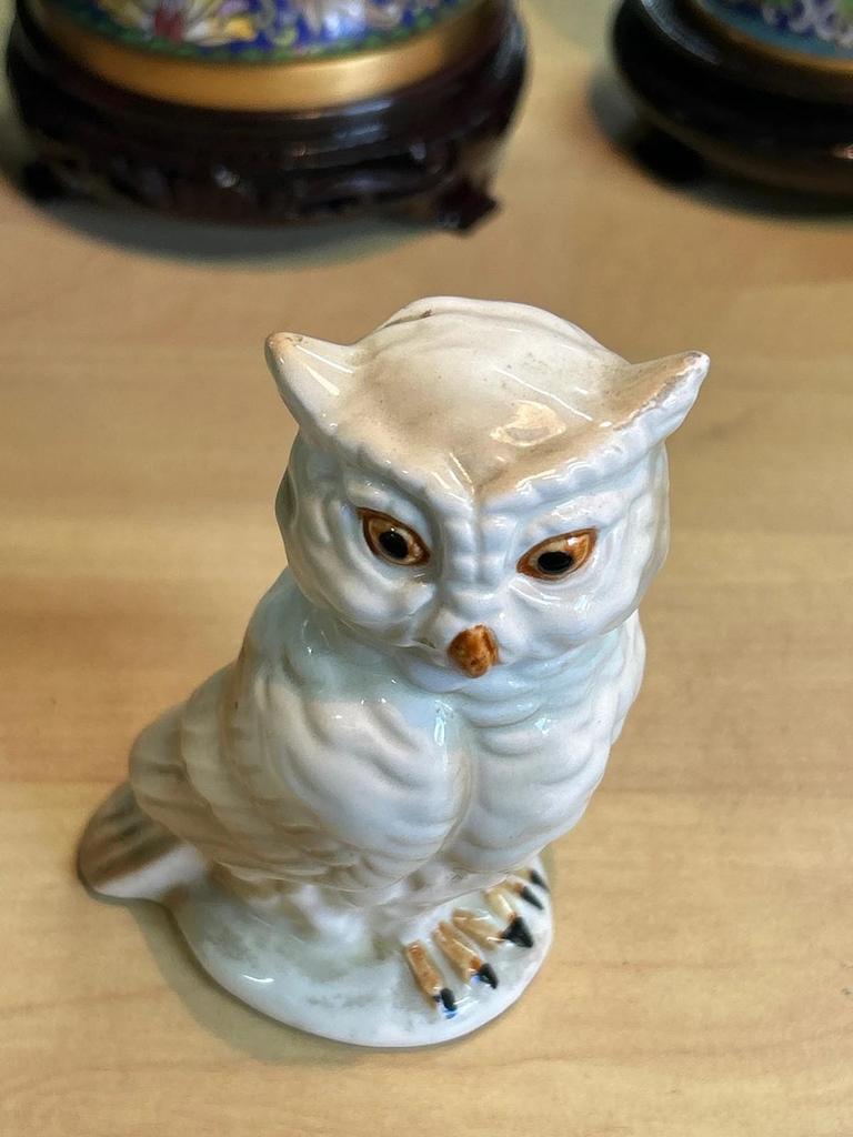 Statuette Chouette / Hibou en céramique