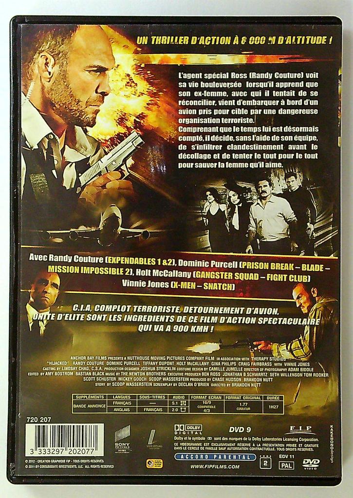 Dvd Hijacked - Film d'action avec Randy Couture