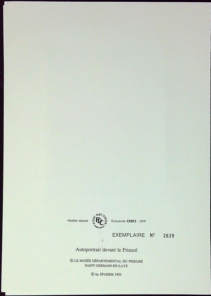 Maurice Denis Enveloppe Dépliant Timbre 1er jour Encart Fdc Yvert et Tellier