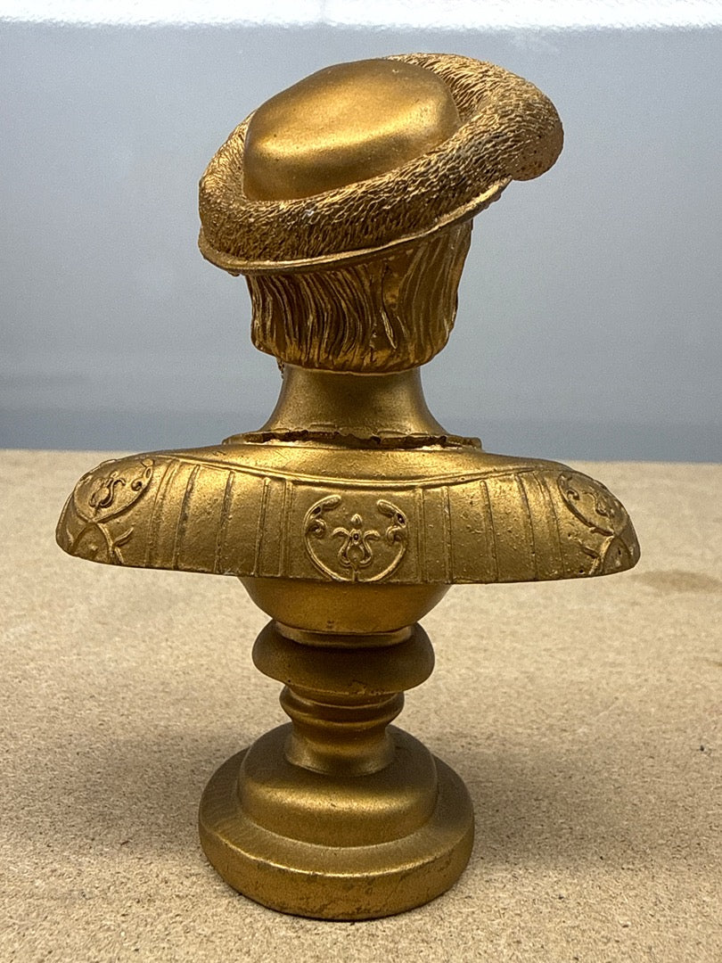 Buste – François Ier – Ornements – Statue dorée vintage