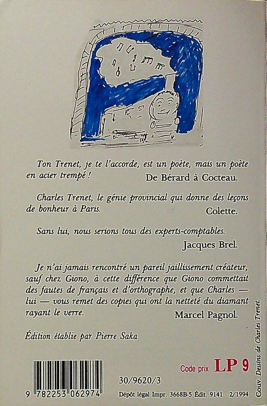 Livre – Charles Trenet – Fiction – Le Jardin Extraordinaire