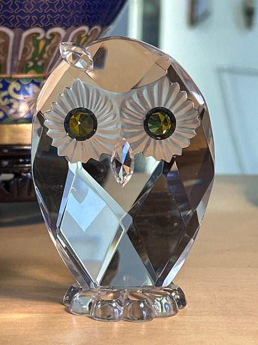 Figurine Hibou / Chouette En Cristal