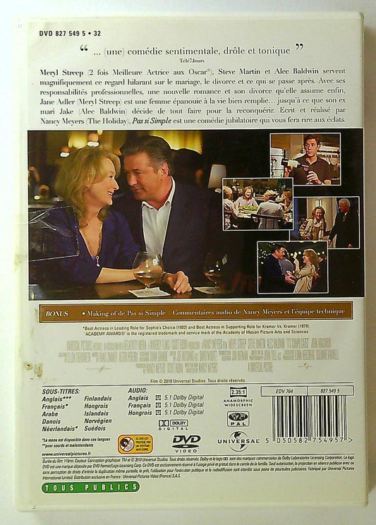 Dvd Pas si Simple avec Meryl Streep et Steve Martin