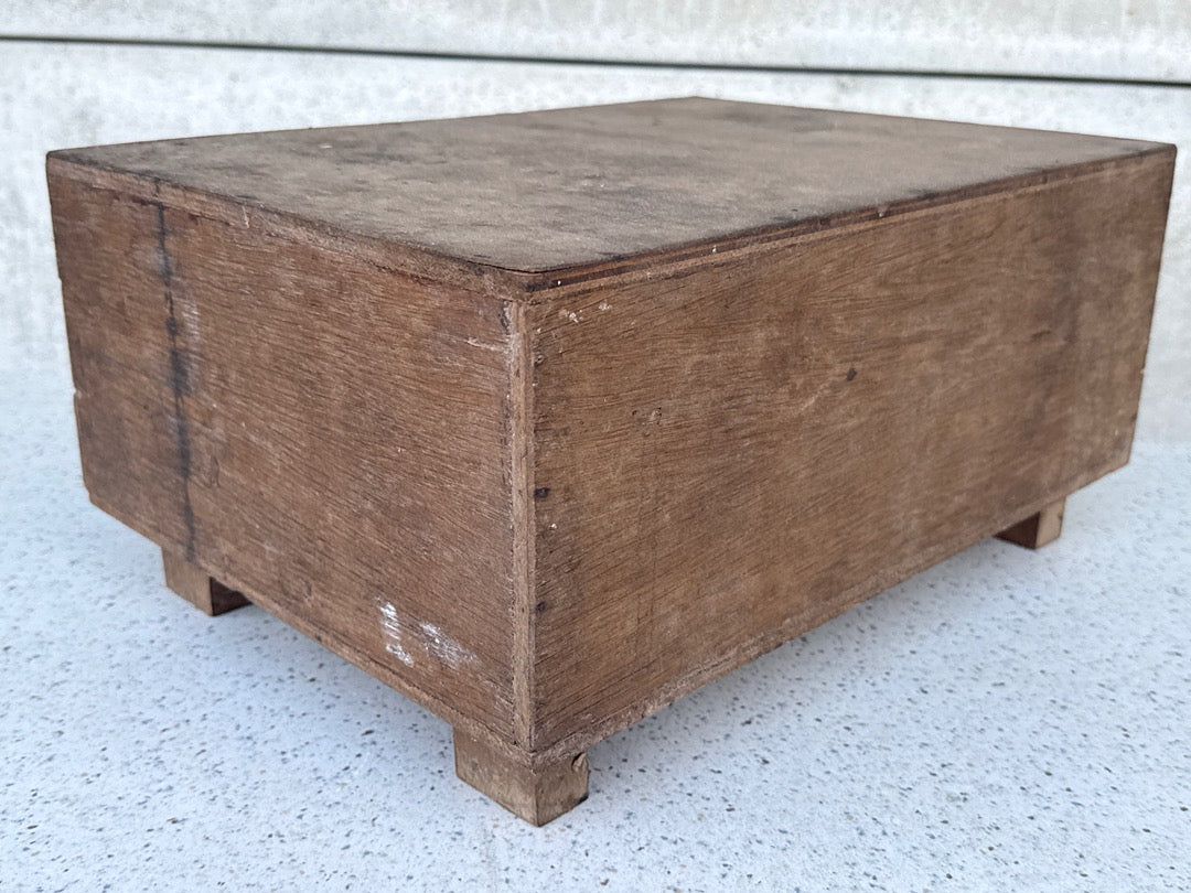 Organiseur à tiroirs – Vintage – Rangement – Bois brut
