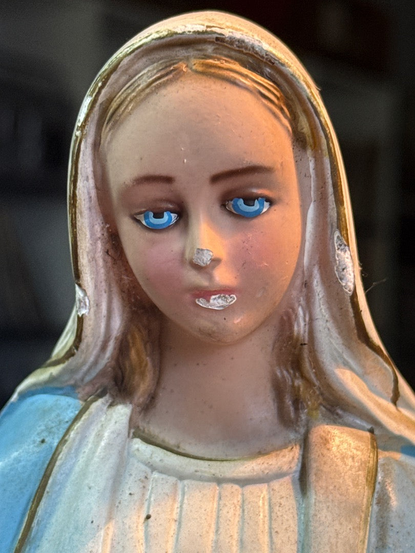 Statue Vierge Marie bleue – Ornement – Décoration