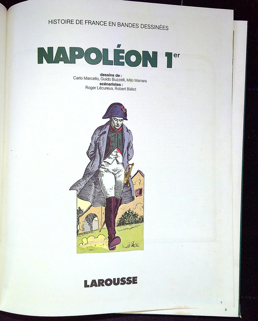 Bande dessinée – Larousse Napoléon 1er – Bd – Histoire de France