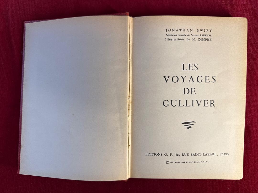 Les Voyages de Gulliver – Swift, Rouge et Or, 1948, illustré H. Dimpre