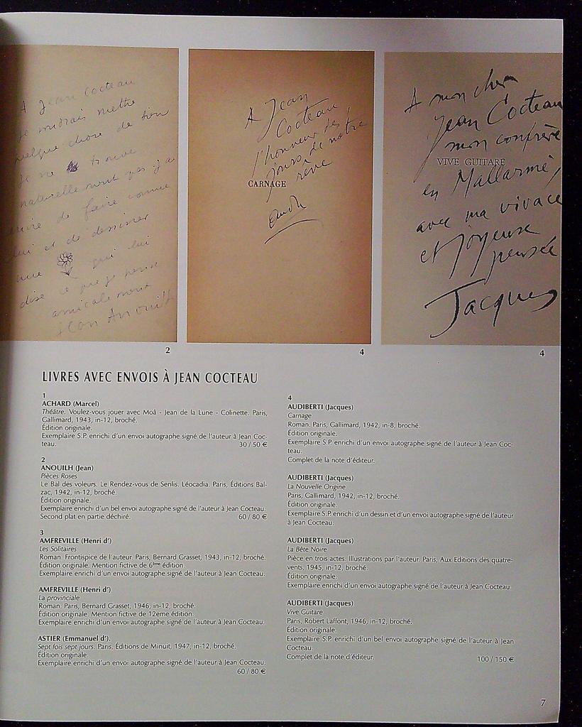 Catalogue – Fraysse & Associés – Livre – Jean Marais