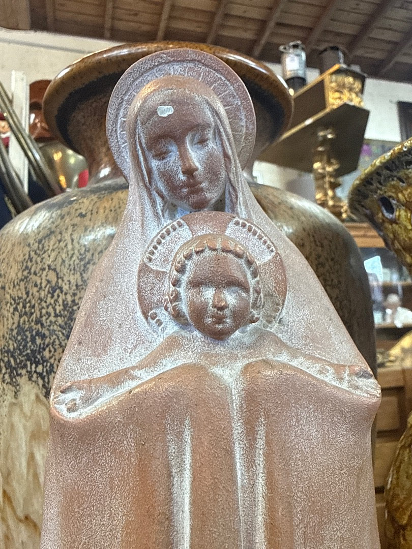 Statue Vierge – Duffour Paris – Ornement – Terre cuite