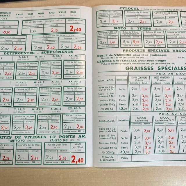 Document Ancien Publicité Livret Yacco Huile Moteur Des Records Du Monde