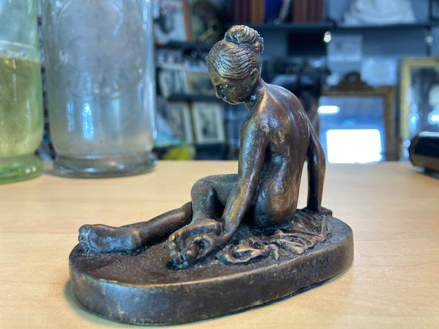 Statue Nymphe au Scorpion Antiquité Bronze