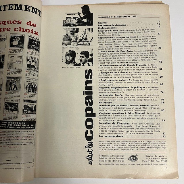 Magazine Salut Les Copains Numéro 14