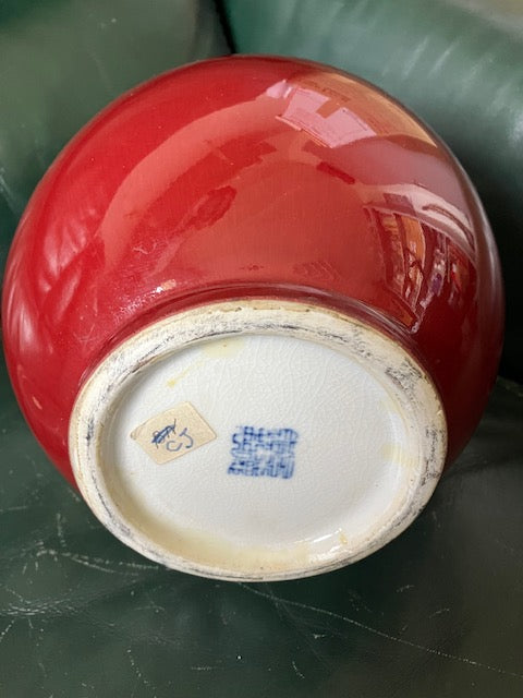 Vase Bouteille Sang De Boeuf Chine Fin Du XIX eme Siècle