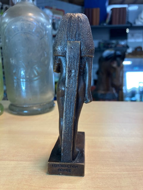 Statue Antiquité Bronze La Dame Touy Egyptienne