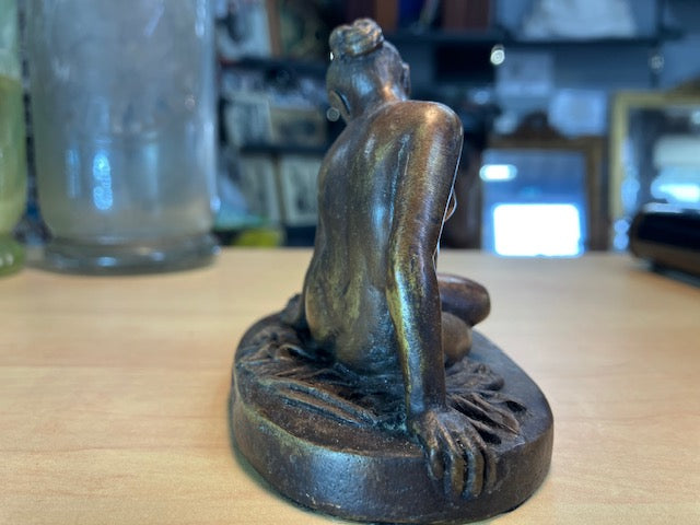 Statue Nymphe au Scorpion Antiquité Bronze