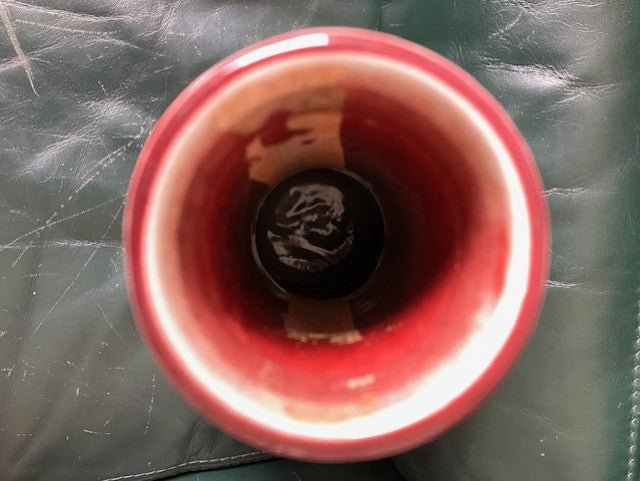 Vase Bouteille Sang De Boeuf Chine Fin Du XIX eme Siècle