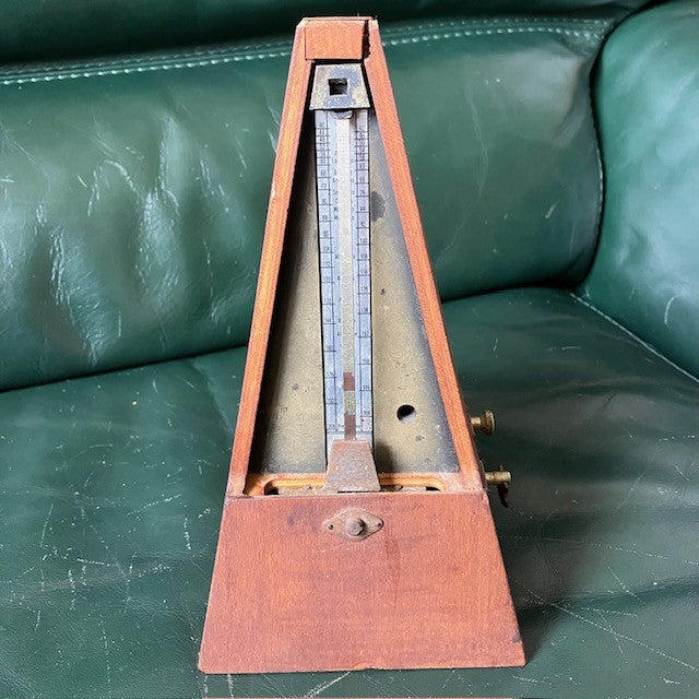 Ancien Métronome En Bois