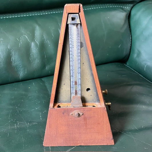 Ancien Métronome En Bois