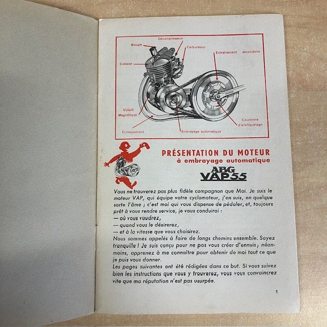 Livret, Notice D'Entretien Du Moteur ABG, VAP 55