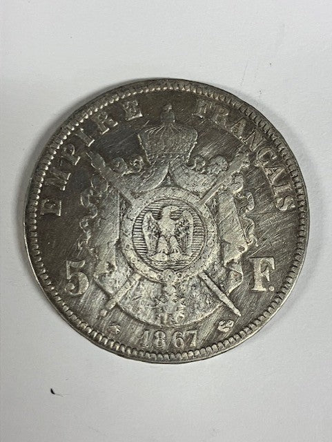 Pièce 5 Francs 1867 A