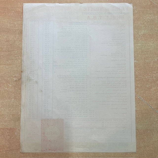 Document Publicité Affiche Huile Shell Mars 1962