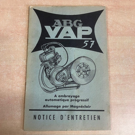 Livret, Notice D'Entretien Du Moteur ABG, VAP 57