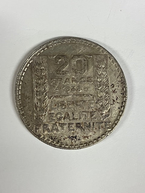 Pièce 20 Francs 1938