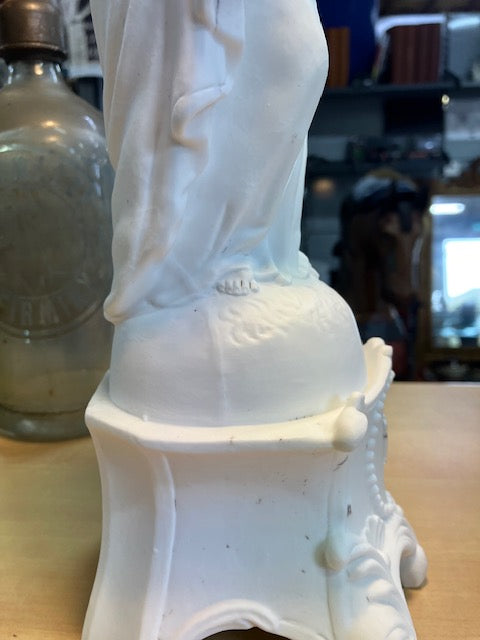 Statue Antique Saint Joseph Jésus Marie Religion Vierge