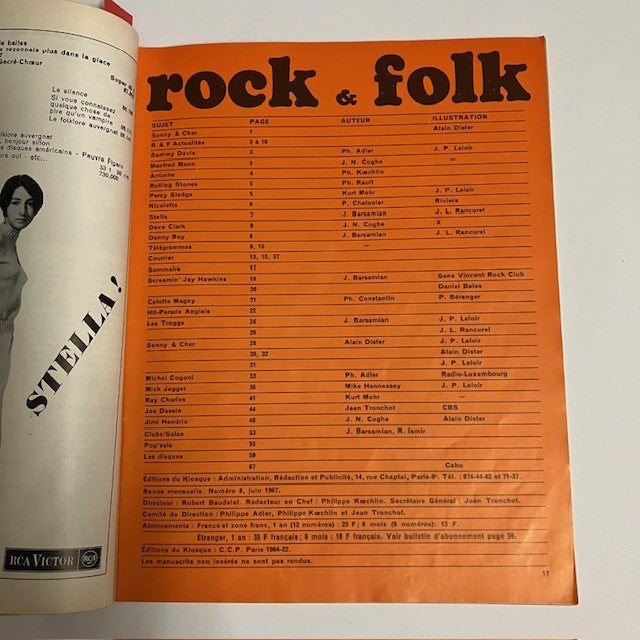 Magazine Rock And Folk Numéro 8