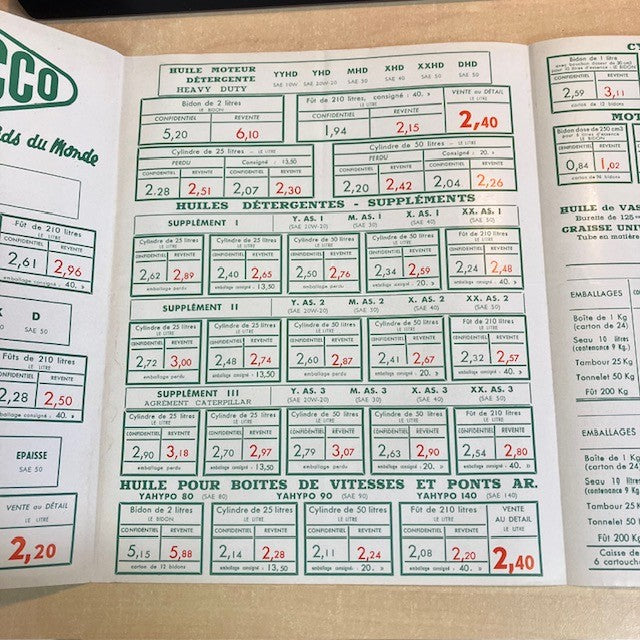 Document Ancien Publicité Livret Yacco Huile Moteur Des Records Du Monde