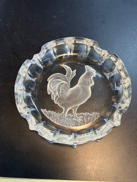 Cendrier Coq En Verre