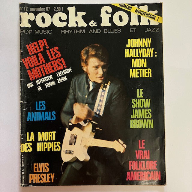 Magazine Rock And Folk Numéro 12 Johnny Hallyday