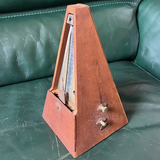 Ancien Métronome En Bois