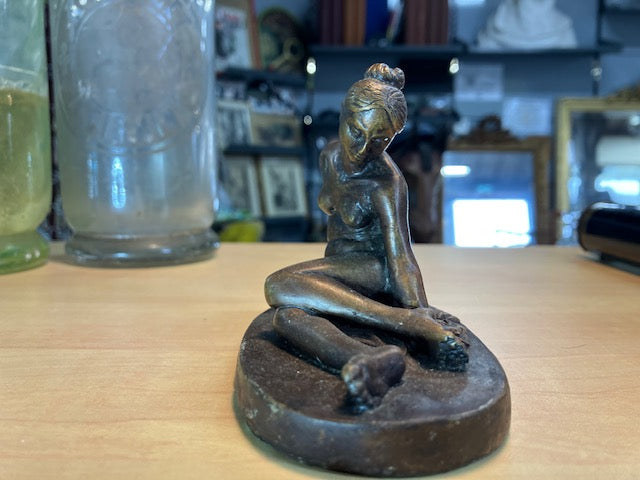Statue Nymphe au Scorpion Antiquité Bronze