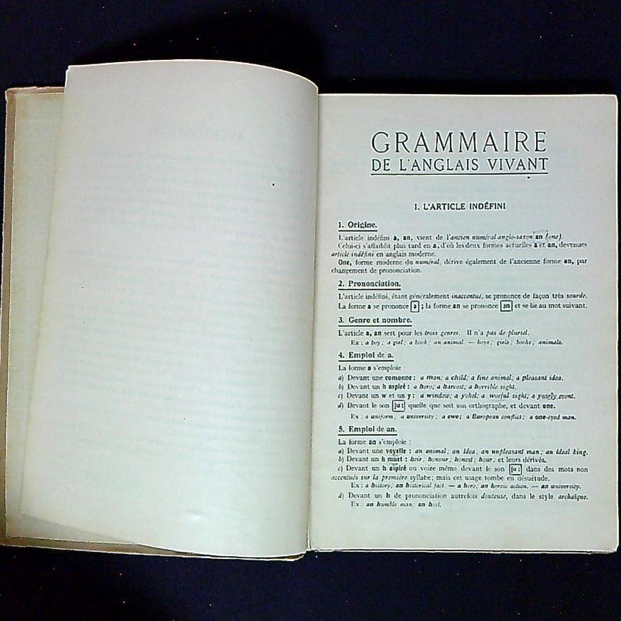 Livre Grammaire De L'Anglais Vivant, Par P.M Carpentier-Fialip