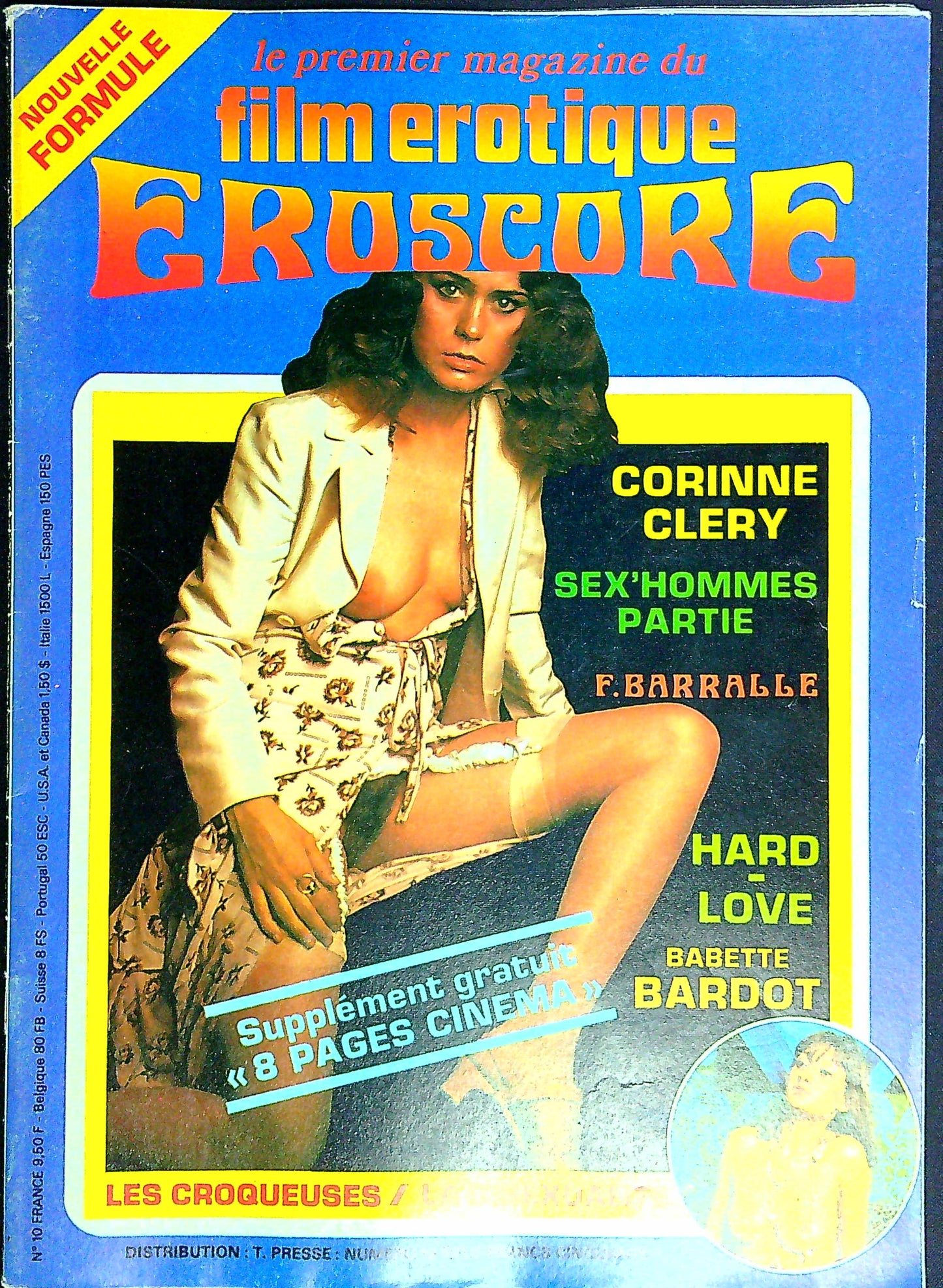 Magazine Film Erotique Eroscore N°10 Corinne Clery