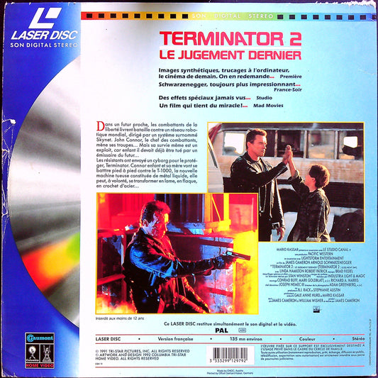 Laser Disc Terminator 2 Le Jugement Dernier