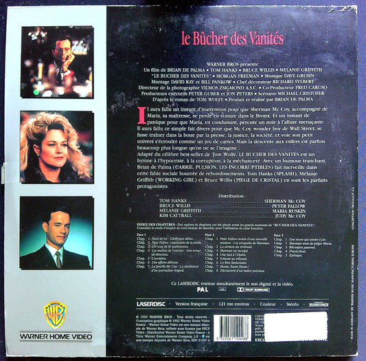 Laser Disc Le Bûcher Des Vanités