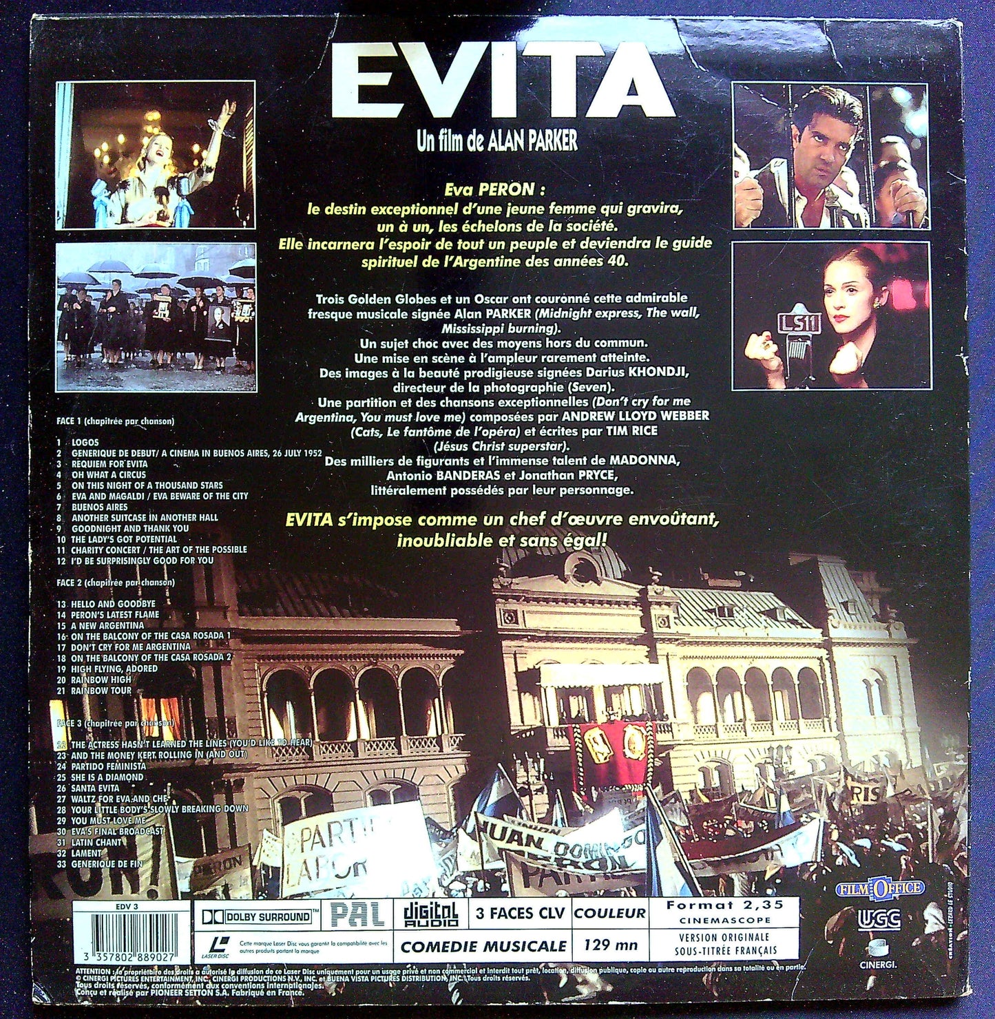 Laser Disc Evita