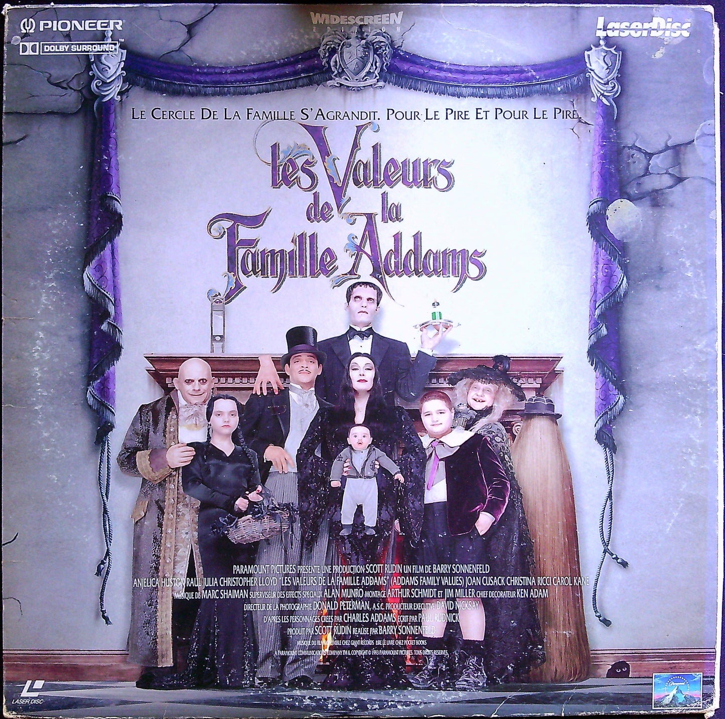 Laser Disc Les Valeurs De La Famille Addams