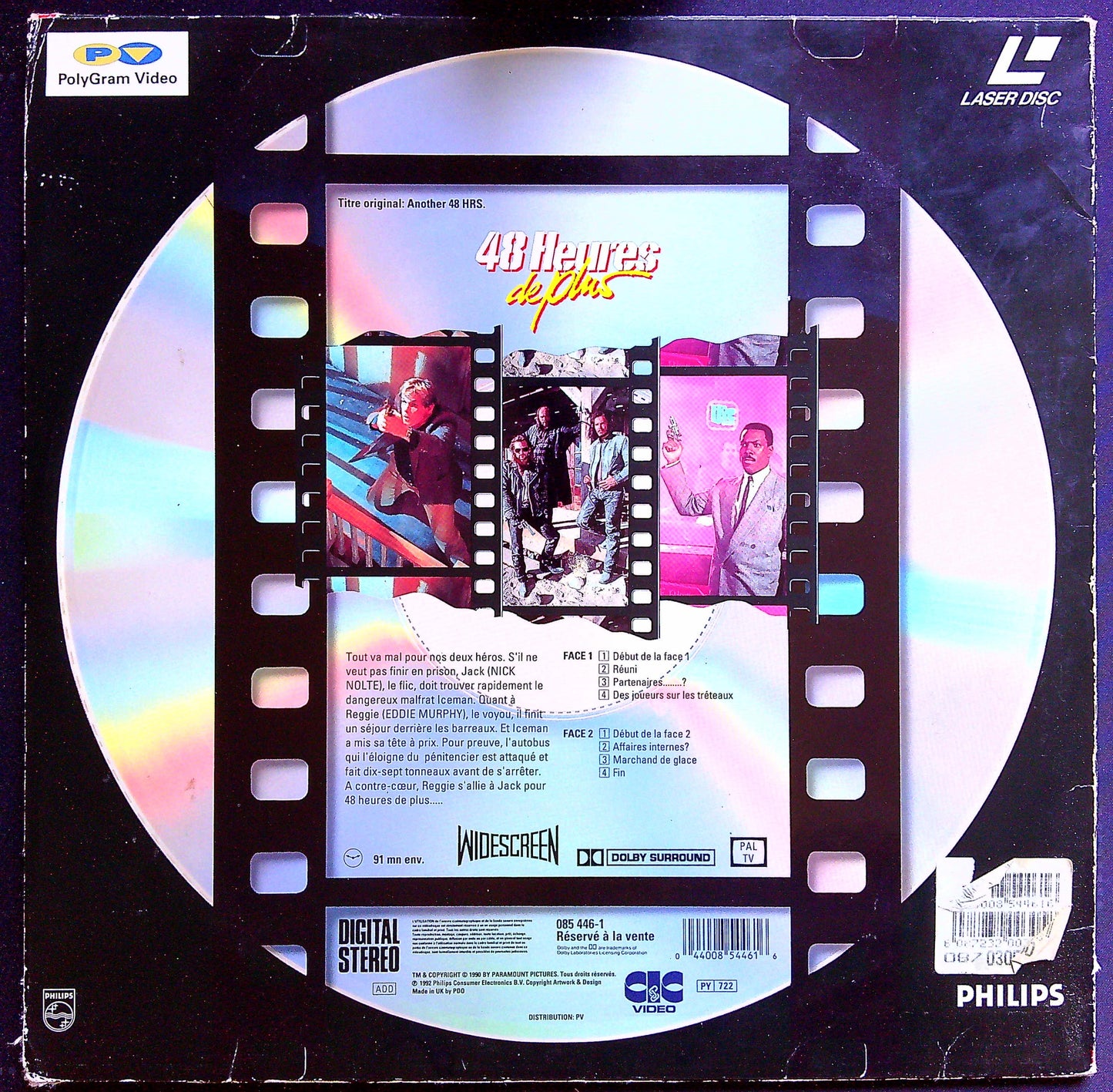 Laser Disc 48 Heures De Plus