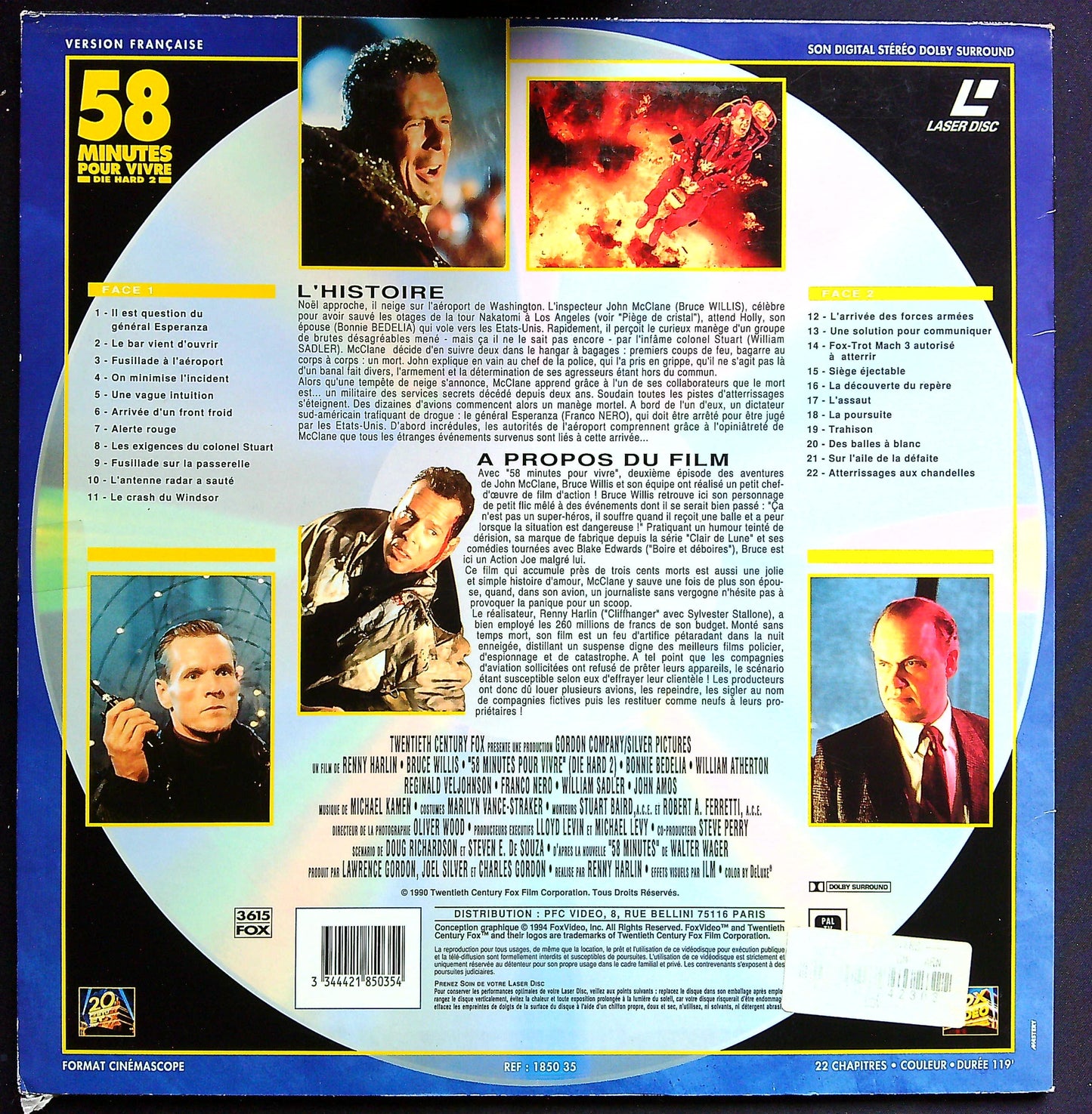 Laser Disc 58 Minutes Pour Vivre