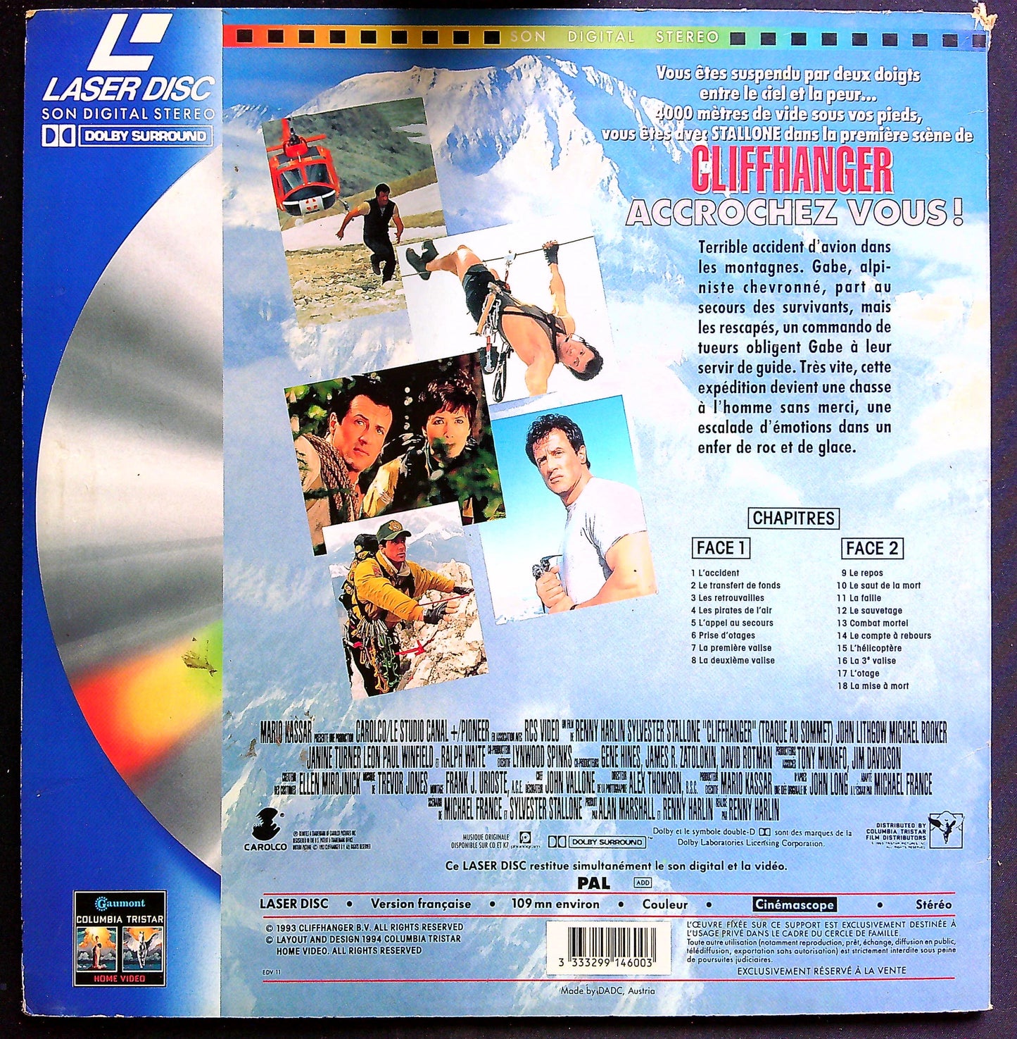 Laser Disc Cliffhanger