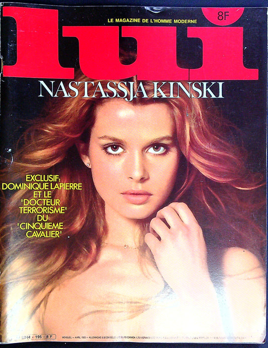 Magazine Erotique Lui + Poster N° 195 Nastassja Kinski